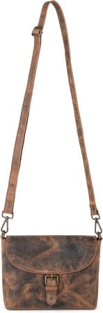 Сумка через плече Berliner Bags Catalina Vintage з натуральної шкіри (Earth) середнього розміру. Жіноча сумка-месенджер з магнітною застібкою