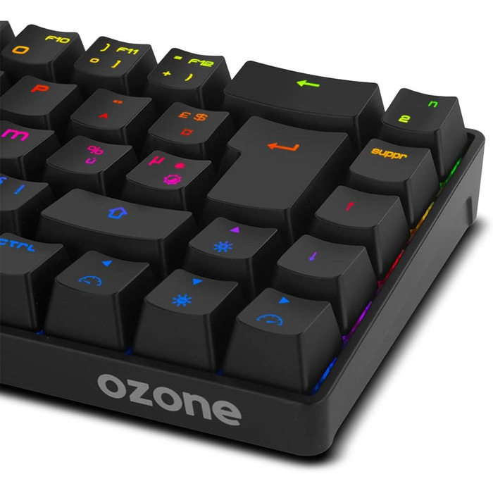 Ozone Gaming Gear Double TAP: Клавіатура + Миша для ігор, RGB підсвітка, AVAGO сенсор, 4000 DPI