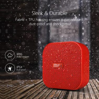 Портативна Bluetooth колонка MIFA A1 Mini: Водонепроникна (IP56), TWS, 15 годин, Чорний