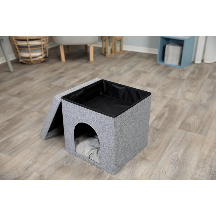 Кішечка Trixie Kuschelhöhle Alois, сірий, 38 × 40 × 38 см