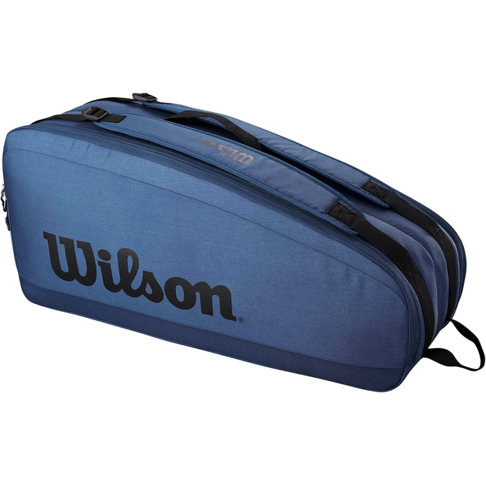 Wilson Ultra V4 Tour Tennis Racket Bag - Blue (Holds 6 Rackets)