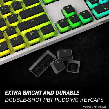 Набір клавіш для механічної клавіатури HK Gaming Pudding | 108 клавіш | PBT Doubleshot | OEM Profile | ANSI US Layout | Сумісний з Cherry MX, Gateron, Kailh, Outemu