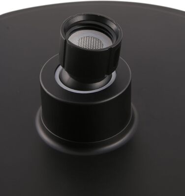 aquaSu® Shower Set Acana | Black | Showerhead: 3 spray patterns, pattern change via button & 12 cm spray plate | 150 cm metal shower hose | 60 cm shower rod | slider | anti-limescale nozzles | 72288 9 (Black - Bacila - Showerhead 24 Cm)