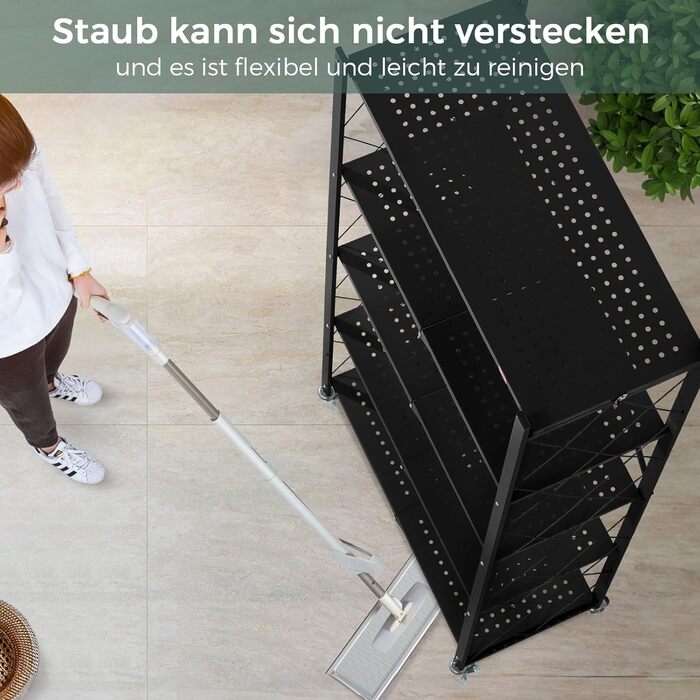 Deanic 5-Tier Folding Heavy Duty Shelf