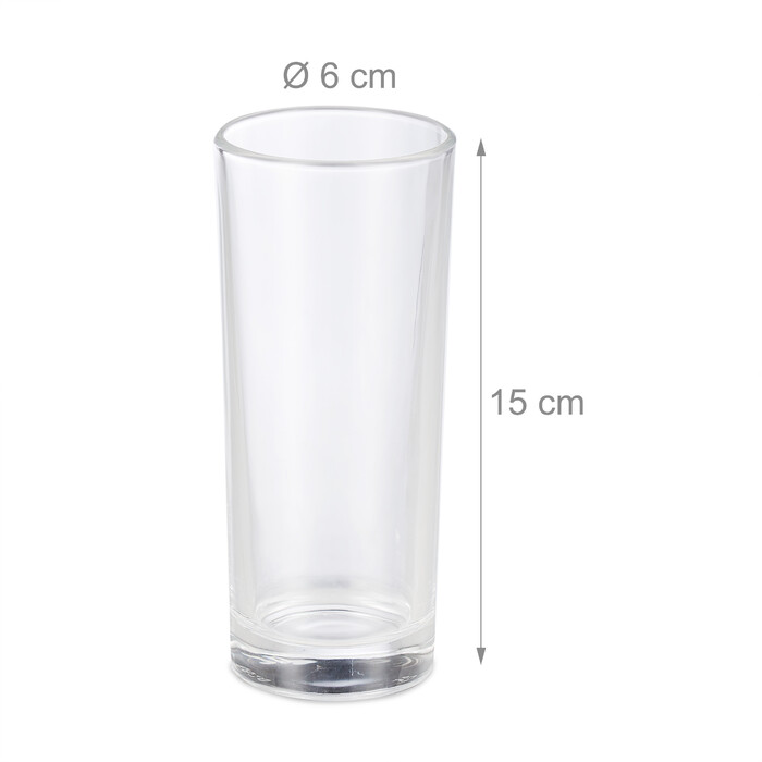 Set of 12 Tall Glasses