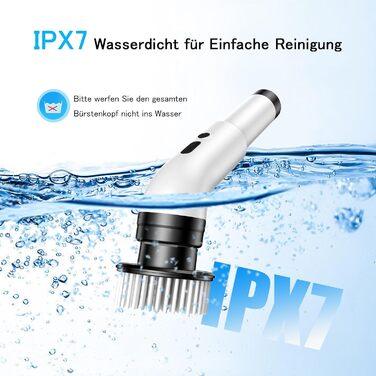 Електрична щітка для прибирання 9 в 1, 34-130 см, 2 режими, для ванної, кухні, плитки та авто, біла