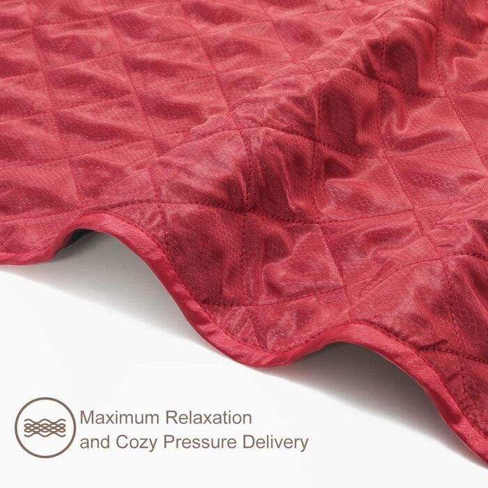Bessport Camping Blanket, Picnic Blanket Sand-Resistant Camping Blanket, Warm Outdoor Picnic Blanket Fleece 200 x 145 cm - for Outdoor, Picnics, Camping, Travel, Patio, and Home Use (Red)