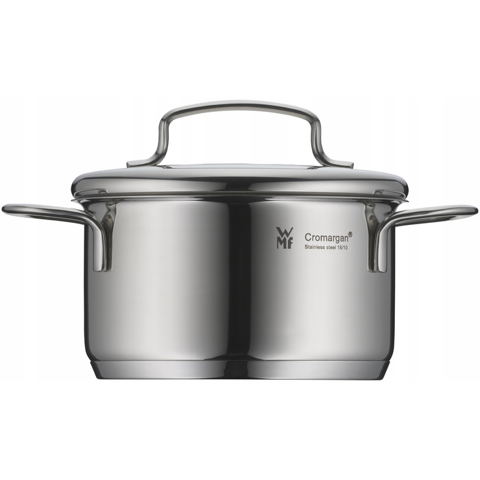 Каструля WMF Mini з кришкою, 0,7 л, 12 см, нержавіюча сталь, для індукційних та газових плит