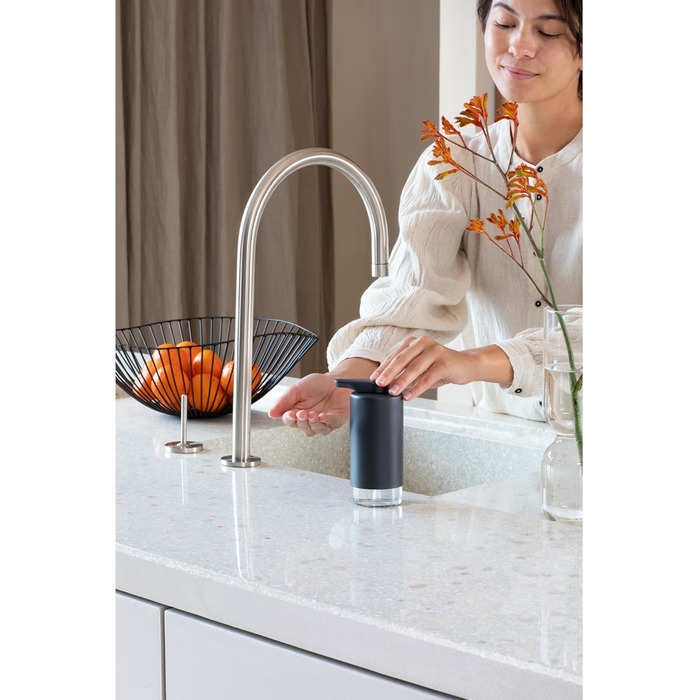 Brabantia Набір дозаторів для мила та миючих засобів, 2 шт., металевий, сірий Infinite Grau, 2 x 200 мл