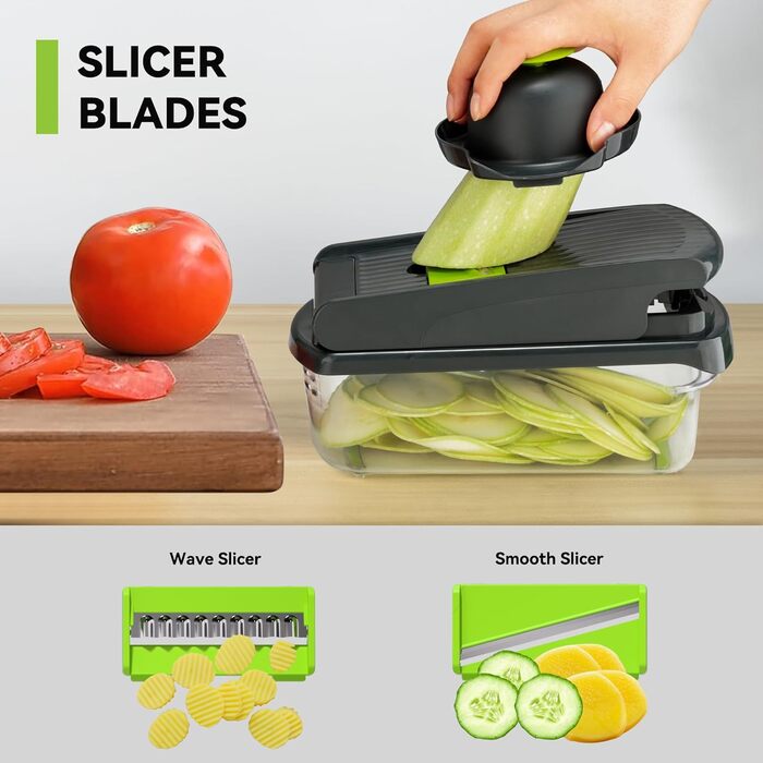 Ручний набір для нарізки овочів Romon 15 в 1: кубики, стрічки, соломка, слайси