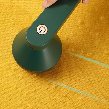 Електричний видальник ворсу Fusselrasierer: тест-переможець з 6-лезовою голкою, USB, для одягу та меблів (зелений)