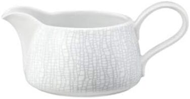 Seltmann Weiden 001.743893 Fashion elegant grey Sauce Boat 0.60 L, Porcelain, White/Grey