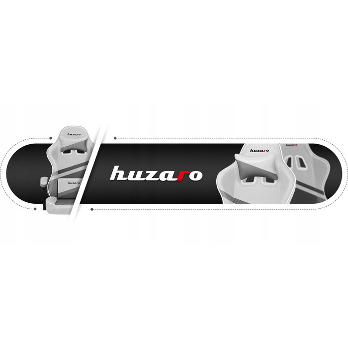 Ігрове крісло Huzaro Force 4.4, тканина, біле