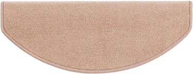 Casa Pura Dynasty Velour Non-Slip Stair Treads - 15 Piece Set - Brown
