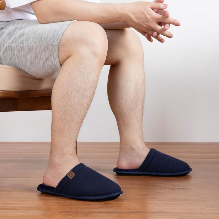 Чоловічі домашні тапочки RockDove LiteStep з вафельної в'язки, розмір 44/45.5 EU, темно-синій