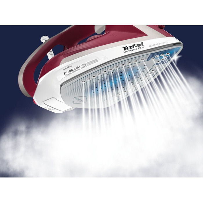 Парова праска Tefal Ultragliss Plus FV6810, 2800 Вт, підошва Durilium AirGlide, 250 г/хв