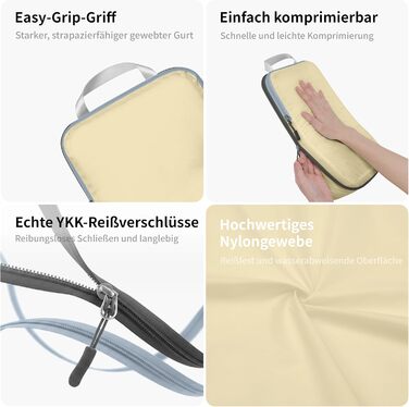 Набір кубиків-органайзерів для подорожей Cipway, 6 шт, білий, розширюваний, ультралегкий