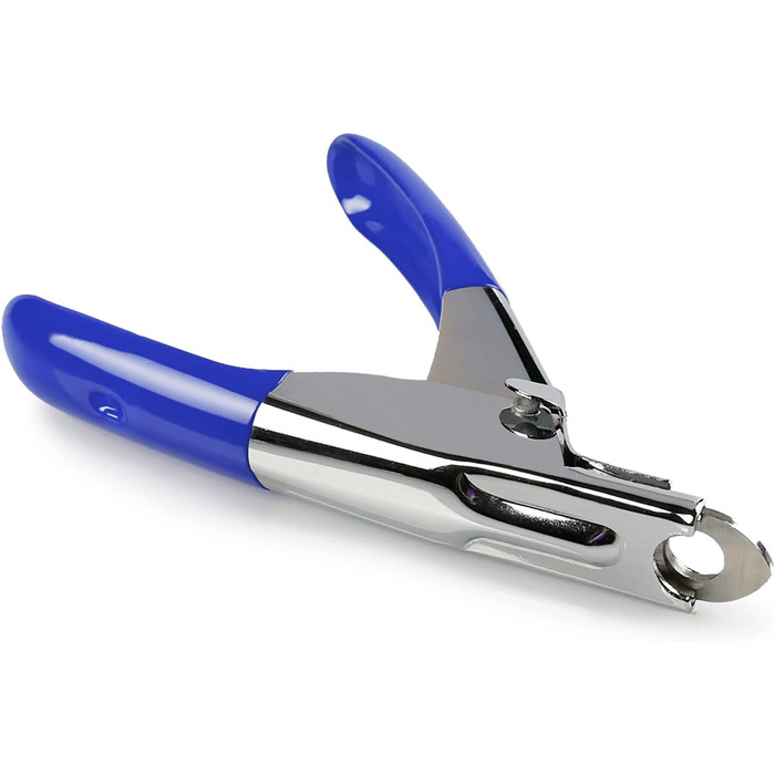 Професійні ножиці для стрижки кігтів собак та котів з пилочкою, нержавіюча сталь, блакитні