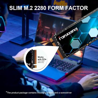 SSD накопичувач Fanxiang M.2 1TB PCIe 3.0 NVMe (S500 Pro) - 3500 МБ/с читання, 3000 МБ/с запис