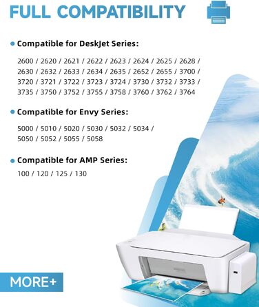 Картридж INKYEAH 304 XL чорний для принтерів HP Envy 5000, 5010, 5020, 5030, 5032 та DeskJet 2600, 2620, 2622, 2630, 3720, 3730, 3735, 3750 (ресурс 750+ сторінок)