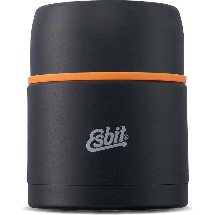 Esbit Classic Food Container - 500 ml Food Warmer in Black - Made of Stainless Steel for Hot and Cold Food