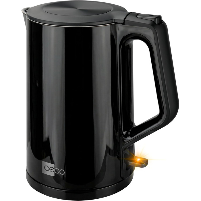 Електричний чайник Aeco AQA NEO з нержавіючої сталі, 1.7 л, 2150 Вт, без BPA, фільтр від накипу, бездротовий, CoolTouch, шампань сріблястий