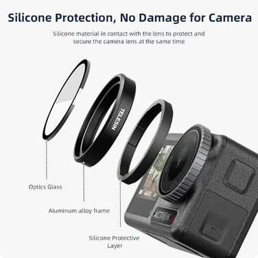 Набір фільтрів ND/CPL для DJI Osmo Action 4/5/3 Pro: ND8/ND16/ND32/CPL