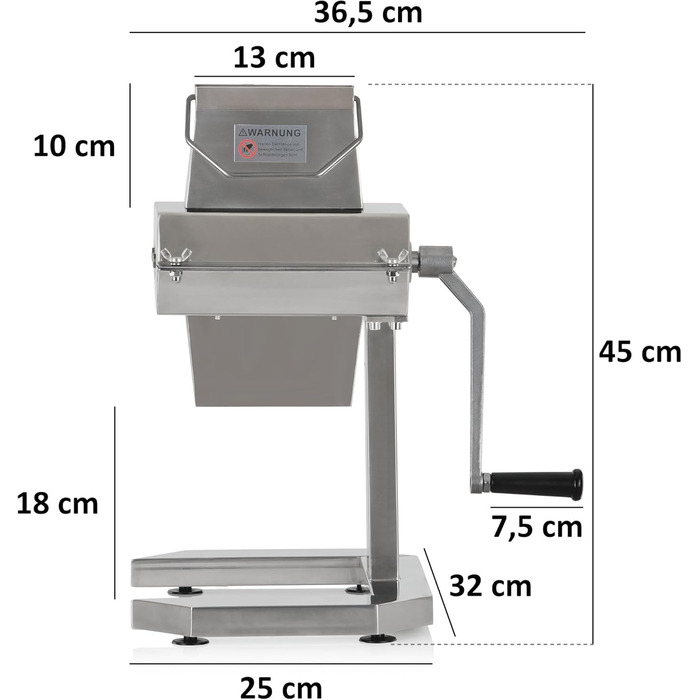 Stainless Steel Steaker for Meat Manual | Silver | Meat Tenderizer | with 54 Stainless Steel Blades | Large Opening 13 x 3 cm | Schnitzel Press Meat Pounder Meat Piercer