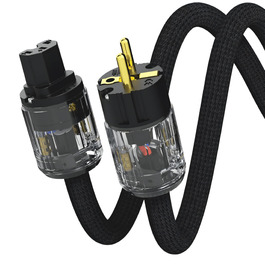 Hi-Fi мережевий кабель Monosaudio P029 1.5м, мідний OFC, High-End кабель живлення EU Schuko — IEC C15 для підсилювача, DVD, сабвуфера та декодера