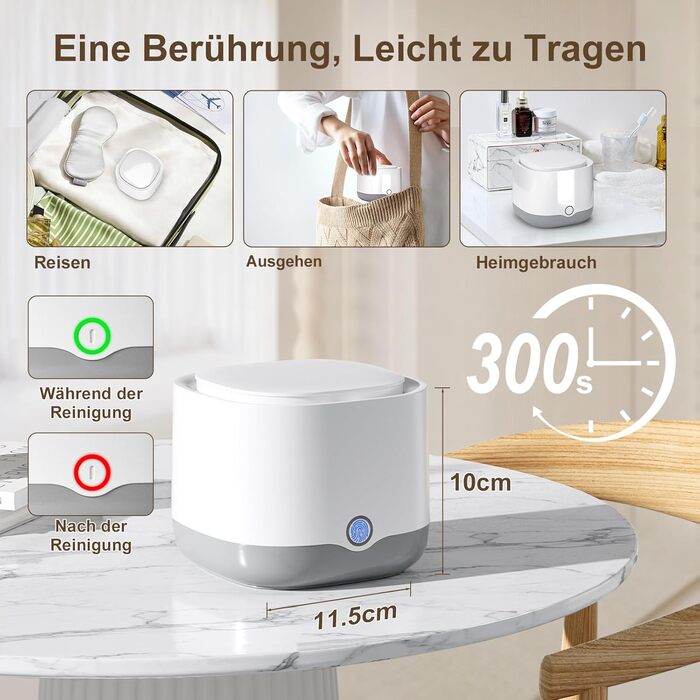 Ультразвуковий очищувач для зубних кап, брекетів та ювелірних виробів UV 45000Hz 24W - Dental Pod