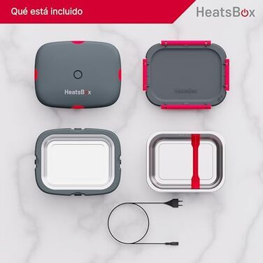 Електрична термобокс Faitron HeatsBox Style, 90 Вт: підігрів їжі для дорослих та дітей, з нержавіючою сталею та герметичним кришкою