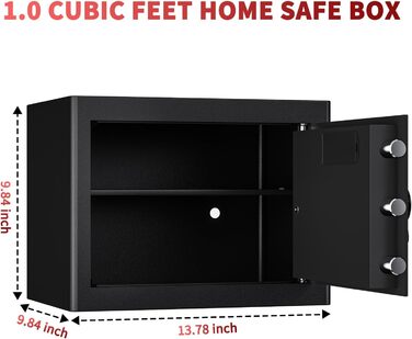 Касовий сейф KABISAFE 25L: надійне зберігання грошей, документів та коштовностей. Сейф для дому з цифровим замком, сигналізацією та висувним ящиком. Встановлюється у стіну.