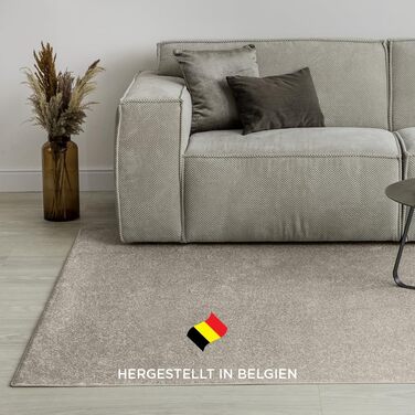 Килим Carpet Studio Maine Бежевий, 140x200 см, короткий ворс, для вітальні та спальні, прямокутний