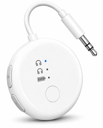 Bluetooth-адаптер для літака Avantree SoundJet R1 для AirPods та бездротових навушників, білий, 25 годин роботи