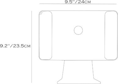 Магнітна підставка-тримач для Apple iPad Pro 12.9 (3-6 покоління) та iPad Air 13, iPad Pro 11 (M4/M5), колір сірий