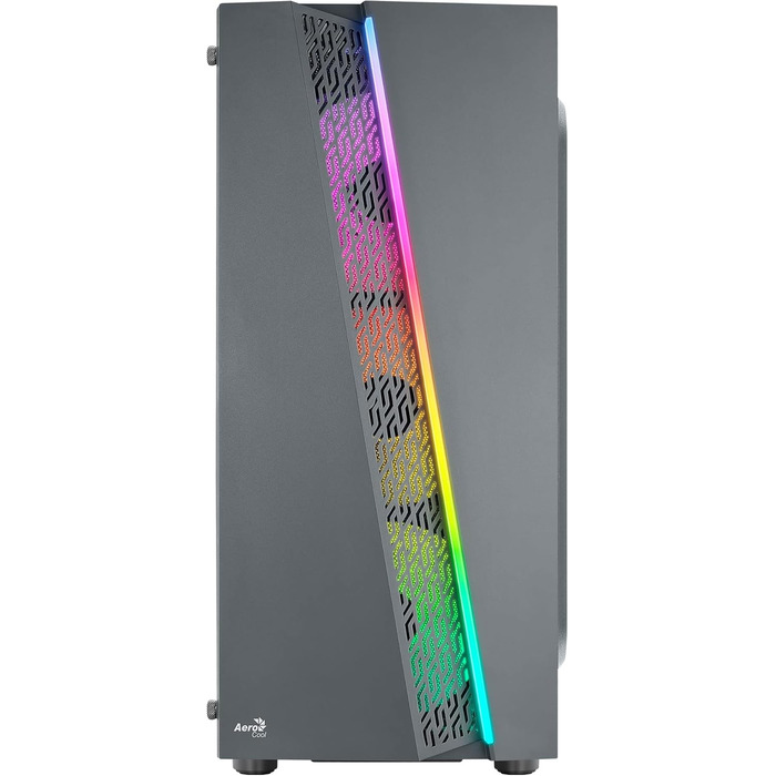 Корпус ПК Aerocool Micro ATX BLADEBK з 3 RGB вентиляторами та сітчастою передньою панеллю (Чорний)