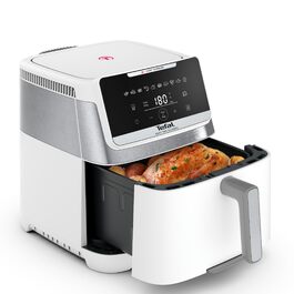 Фритюрниця Tefal Easy Fry Silence 7л, біла - аерофритюрниця з тихим режимом, 10 програм, до 8 порцій EY8421E0
