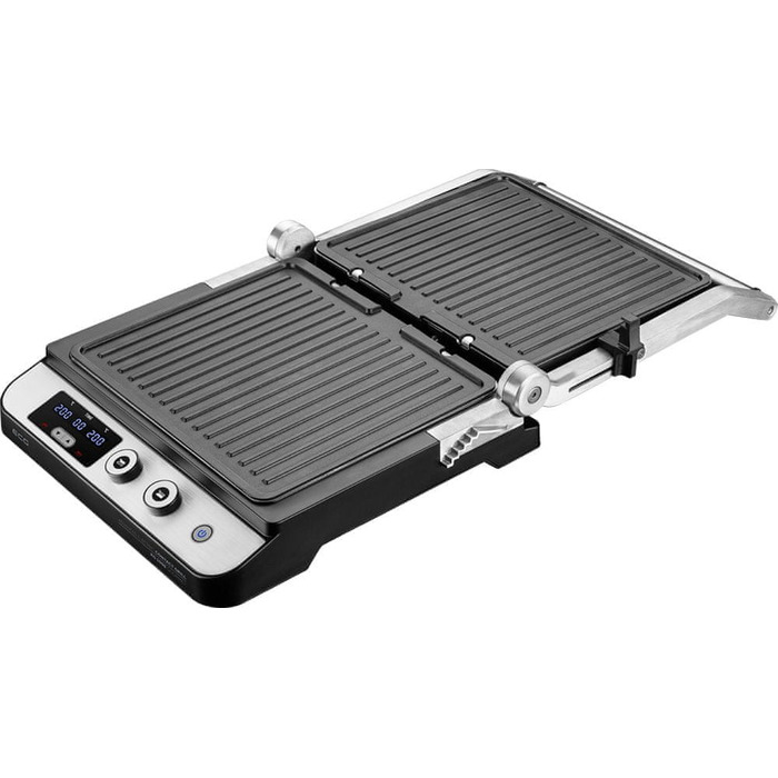 Електричний контактний гриль ECG KG 1000 Gourmet, сріблястий, 2000 Вт