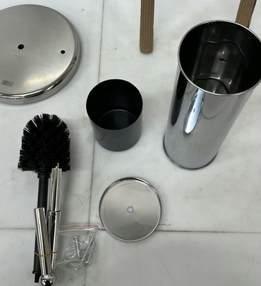 Тримач для туалетного паперу та йоржик для унітаза EISL, хром, 80 см