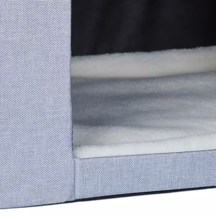 Relaxdays Cat Cave in Grey with Lid