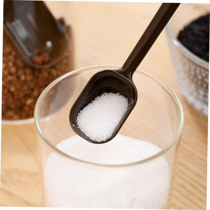 BESTonZON 12 Pack Steel Spoons Liquid Measuring Cup Liquid Mixing Stick Salt Spoon Coffee Teaspoon Baby