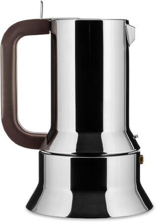 Еспресо-машина Alessi 9090/M з нержавіючої сталі, 10 чашок, срібна