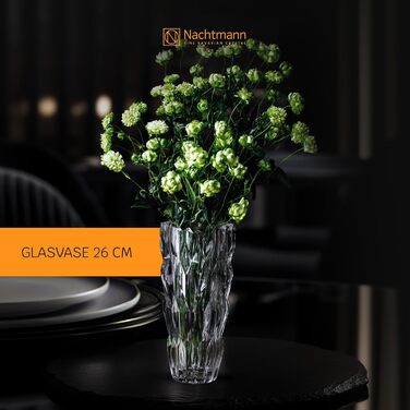 Скляна ваза Nachtmann Quartz 26 см, 88332 - ваза з кришталевого скла, для квітів, декор столу, придатна для миття в посудомийній машині