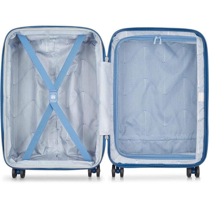 Набір валіз DELSEY PARIS Comete 3.0 (20/24/28) з жорстким корпусом та спін-колесами, блакитний