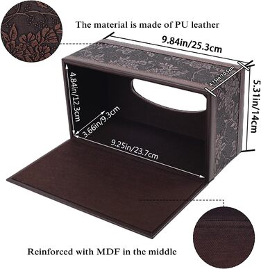 Скляна коробка для серветок прямокутної форми, вінтажний стиль, для ванної, авто, офісу