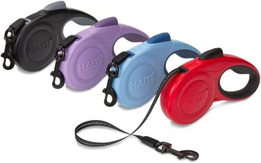 Рулетка для собак HALTI Rollleine, велика (L), чорна: безпечна та зручна повідкова рулетка для великих собак