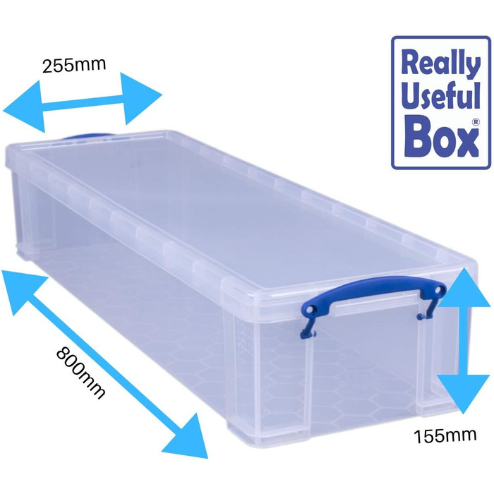 Really Use Box 22CCB Storage Box 22 Liter, transparent