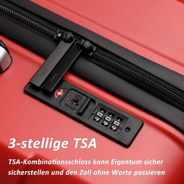 Чемодан ручної поклажі TANTOMI 20 дюймів, жорсткий корпус ABS+PC, телескопічна ручка, коліщатка 360°, замком-кодом, набір (M/L/XL), 41л, світло-темний зелений