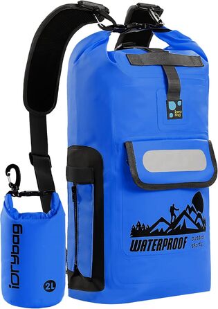IDRYBAG Dry Bag Floating Waterproof Backpack 20L/30L/40L, Dry Bag Waterproof Backpack Shape, Dry Bag Kayak Waterproof Bag