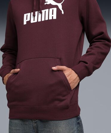 Чоловічий худі PUMA Essentials No. 1 Logo Hoodie з логотипом на спині, червоний, розмір L